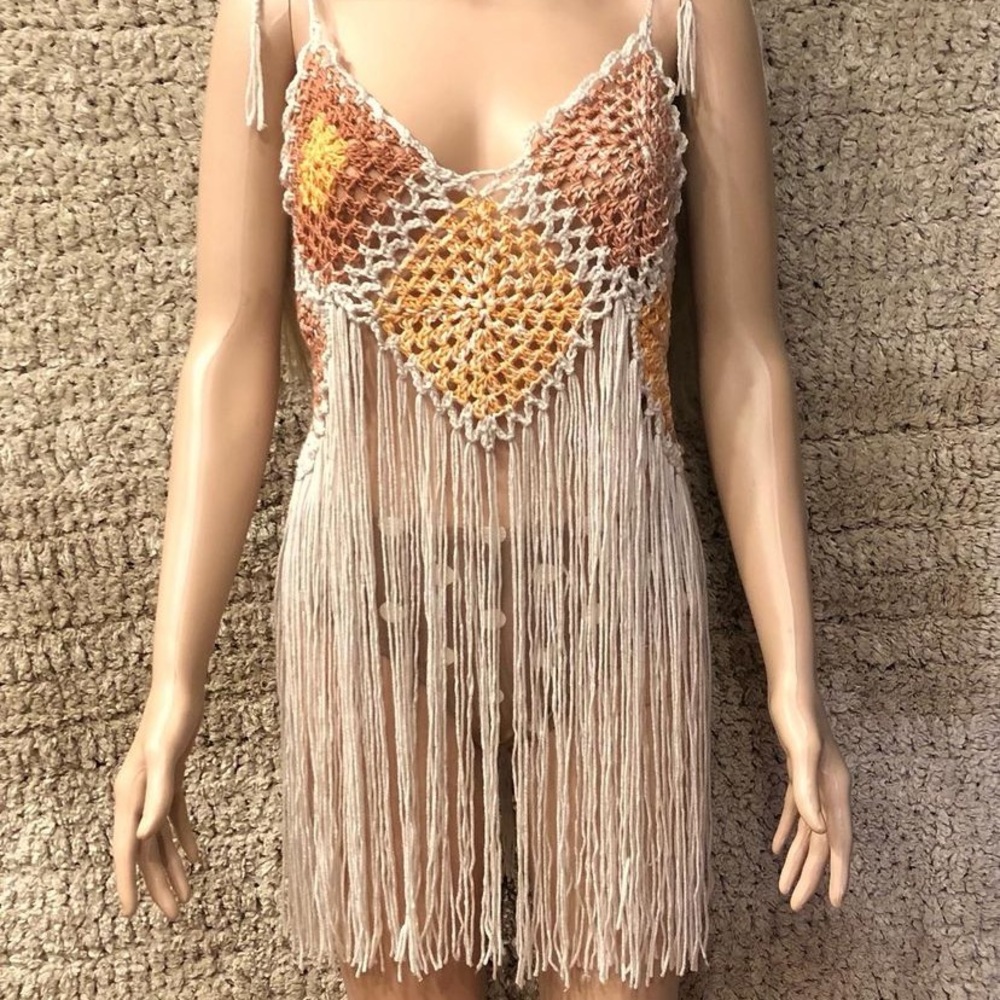 Hand Crocheted coverup